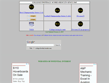 Tablet Screenshot of college-football-results.com